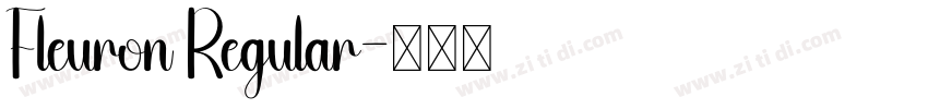 Fleuron Regular字体转换